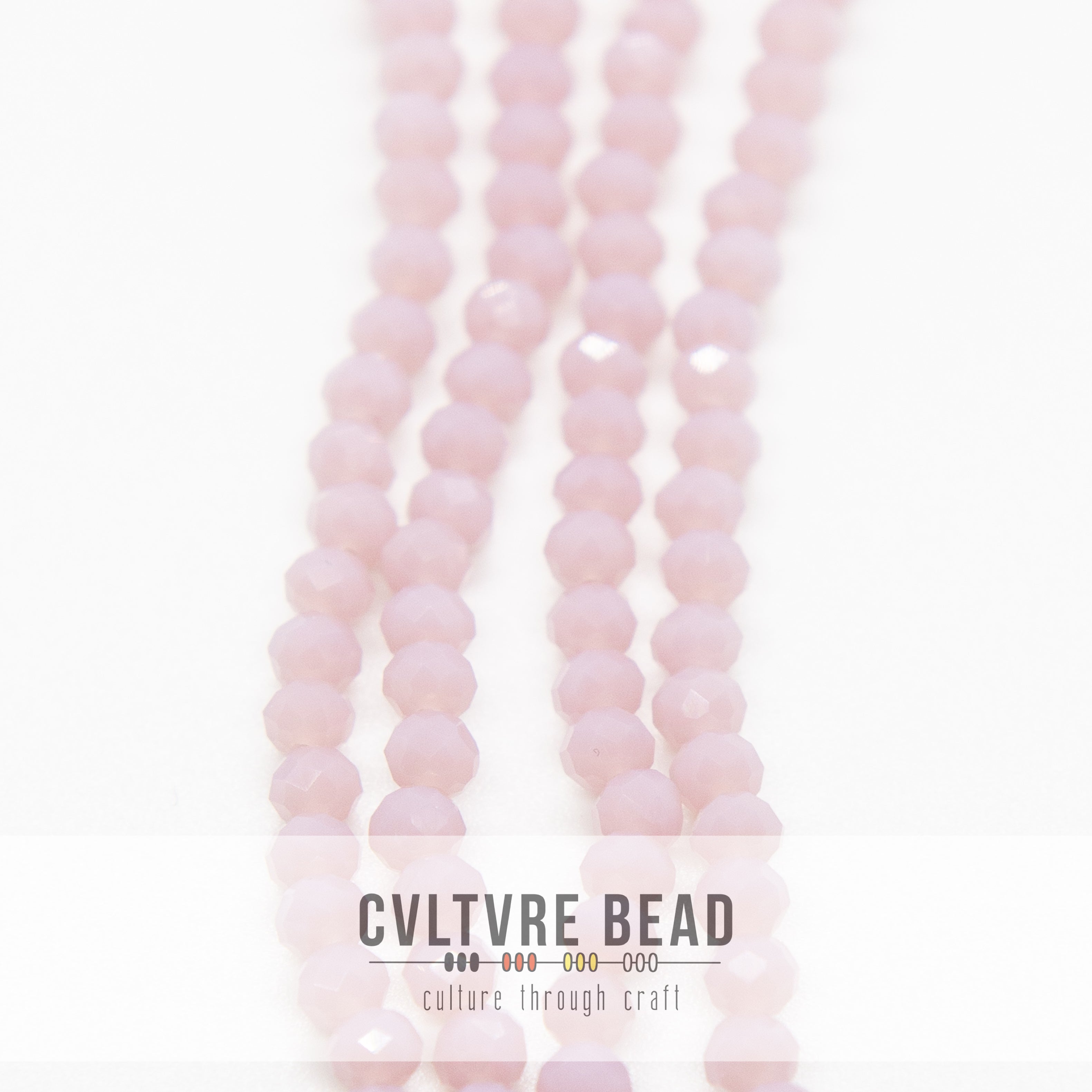 Crystal Lane Rondelle - 3x4mm - Opaque Mauve
